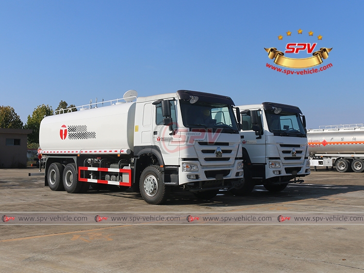 SPV-Vehicle - 25,000 Litres Water Spraying Truck SINOTRUK- Right Front
